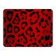 image 1 of Red Leopard Print Blanket | Multi
