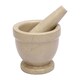 image 1 of Interiors by Premier Champagne Marble Mortar & Pestle,Perfect Grinding Pestle & Mortar,Easy to Clean Large Mortar & Pestle