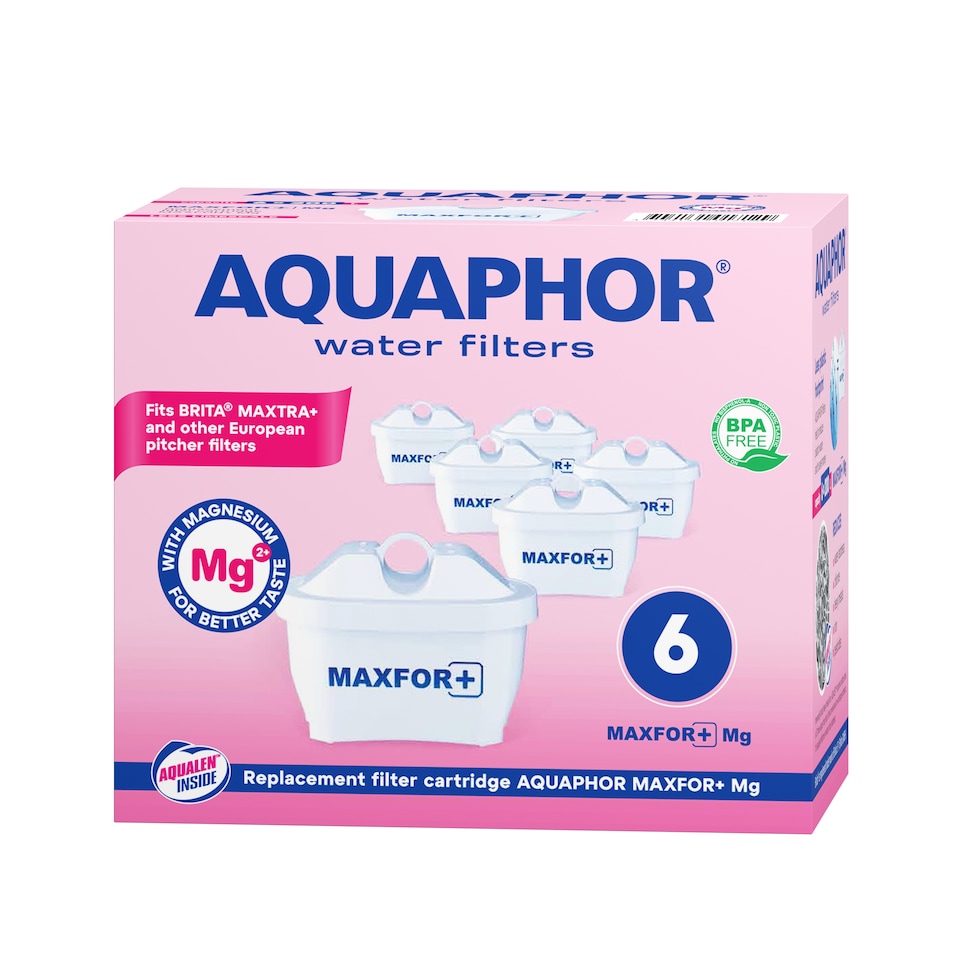 image 1 of AQUAPHOR MAXFOR+ with Magnesium Release 200 litre Filters : 6 pack