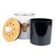 image 2 of Highland Cow Food Waste Caddy - Metal 2L Decorative Kitchen Compost Bin