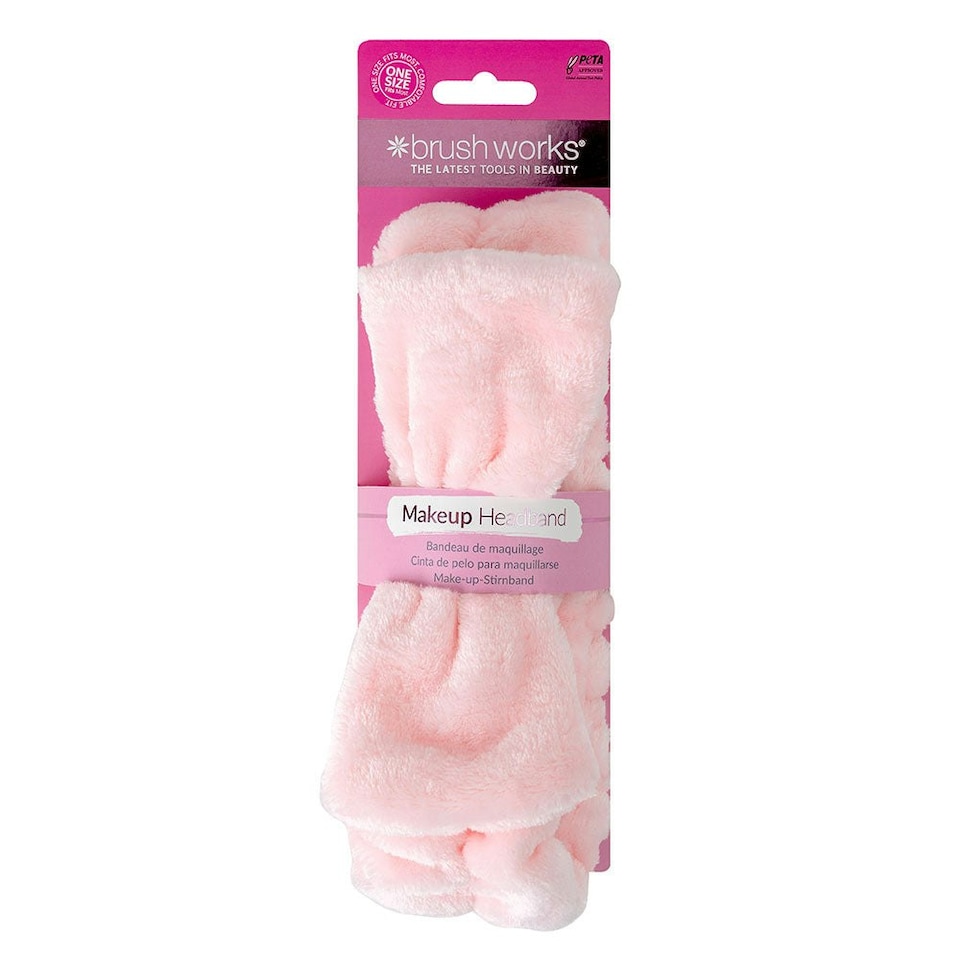 image 1 of Brushworks Makeup Headband - Pink