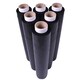 image 1 of 6 x Strong Black 400mm Water & Moisture Proof Pallet Shrink Wrap Easy To Use Cling Film Rolls
