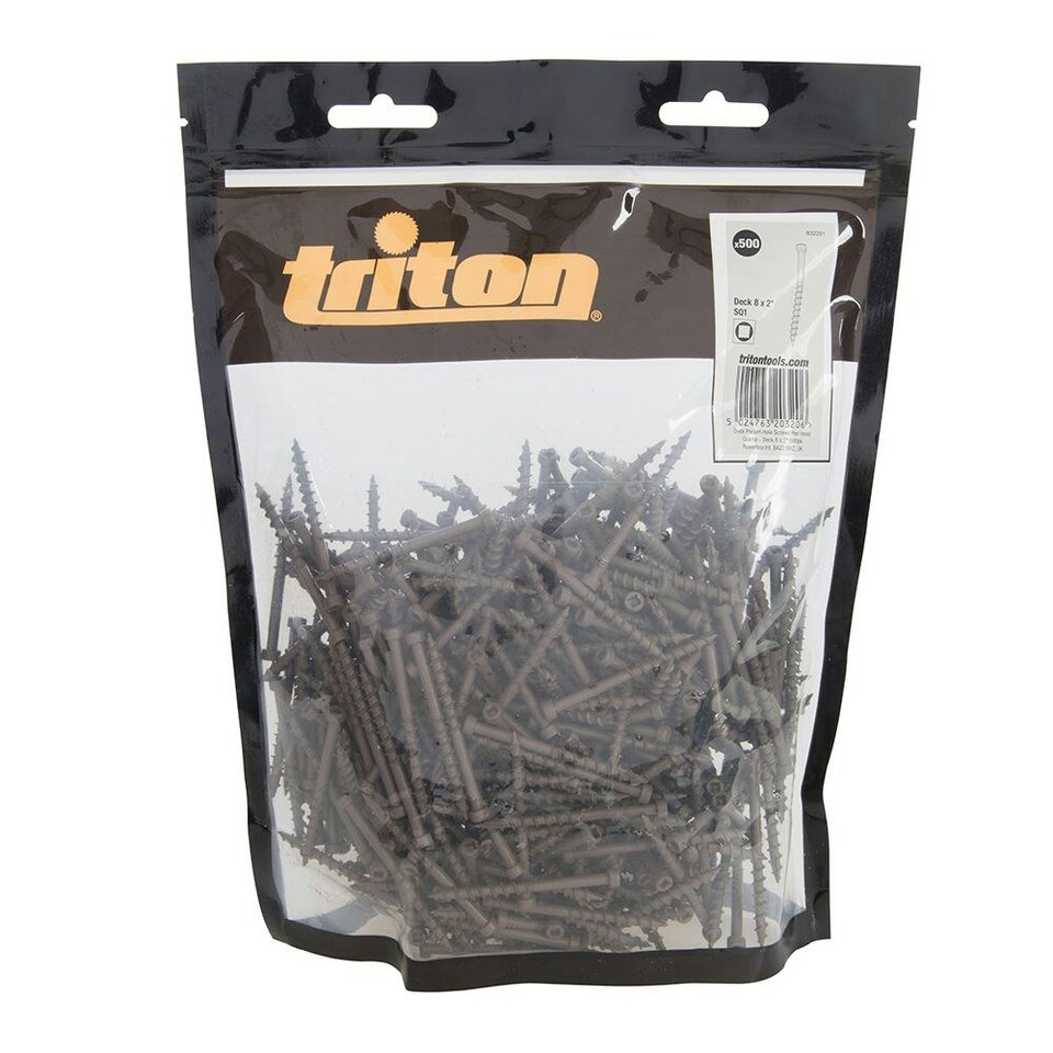 image 1 of Triton - Deck Pocket-Hole Screws Pan Head Coarse - Deck 8 x 2" 500pk