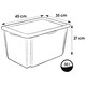 image 5 of Keeeper Paw Patrol Turn Around Stackable Box with Lid 30 Litre Blue Transparent