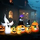 image 2 of Outsunny 8 FT Blow Up Halloween Inflatables Pumpkin Ghost and Cat Combo