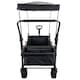 image 7 of GardenTek Garden Festival Trolley / Cart / Wagon with Wheels, Brakes, Canopy, Side Box, 90kg Load 120L Capacity | GTW330
