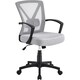 image 1 of Yaheetech Adjustable Computer Chair Study Chair with Mid Back Grey | Light Grey