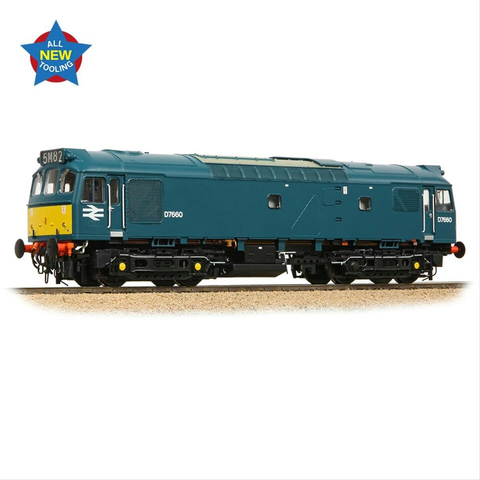 image 1 of Bachmann Class 25/3 D7660 BR Blue Small Yellow Panels