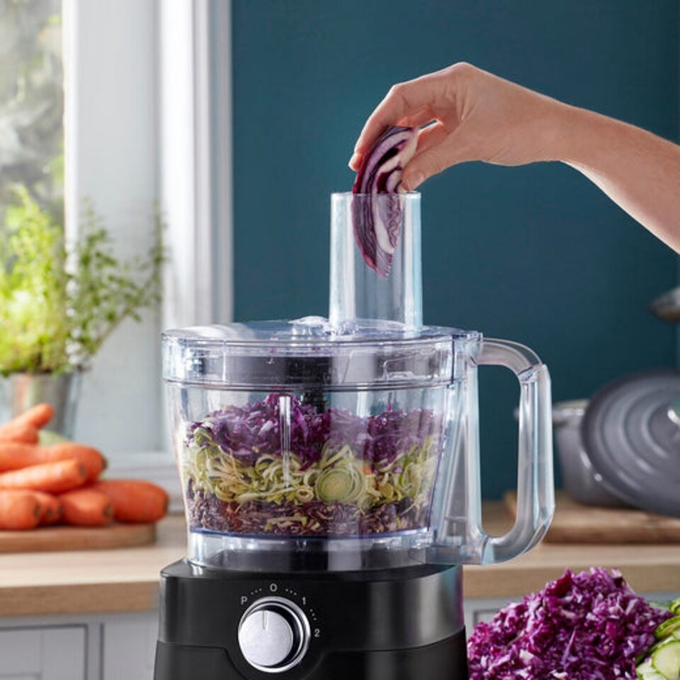 image 1 of Cooks Professional Food Processor 1000W with 7 Blades - Kitchen Chopper & Blender Machine | Black | Black