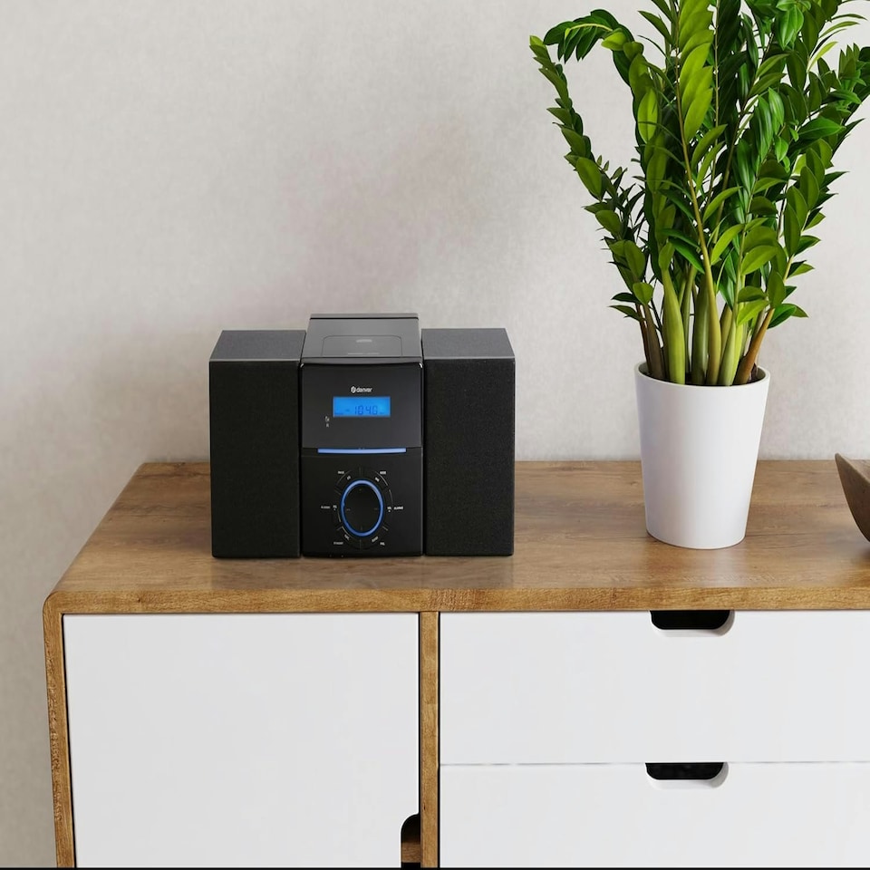 image 1 of Compact Micro HiFi System with CD, FM Radio & Alarm