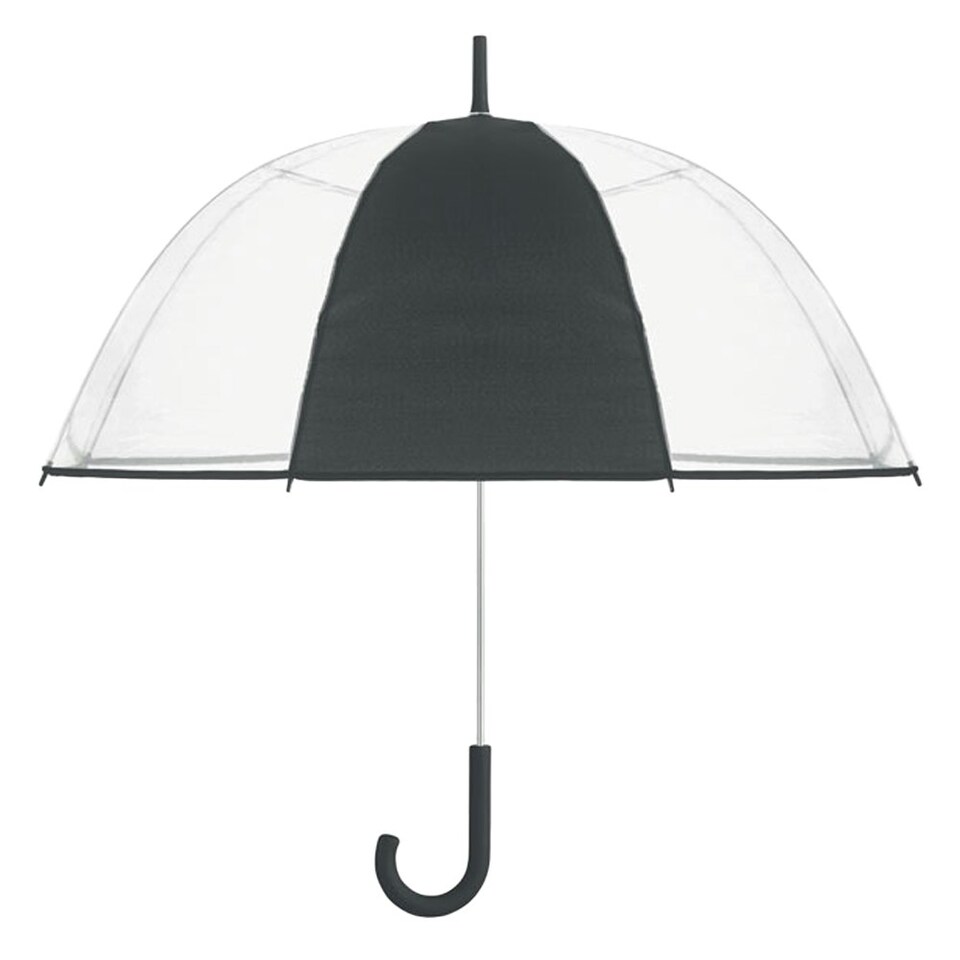image 1 of MidOcean Gota Stick Umbrella - Black/Transparent - One Size Black