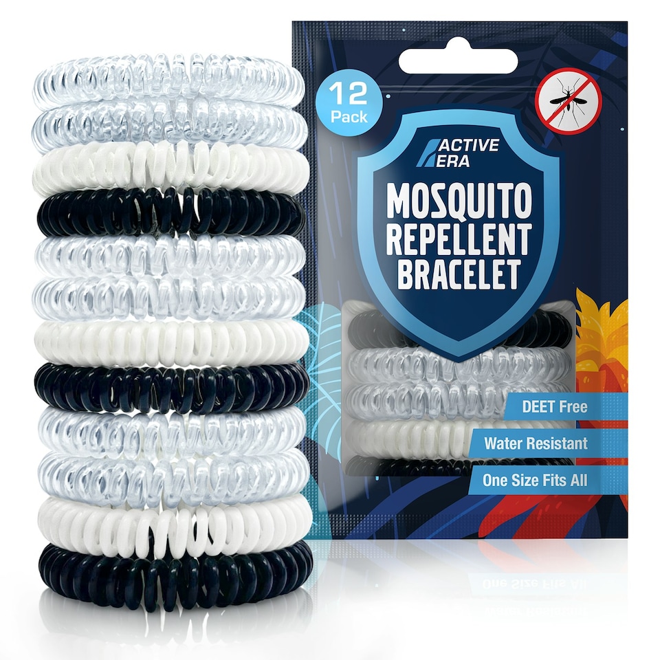 image 1 of Mosquito Repellent Bands - 12 Pack with 3 Colours
