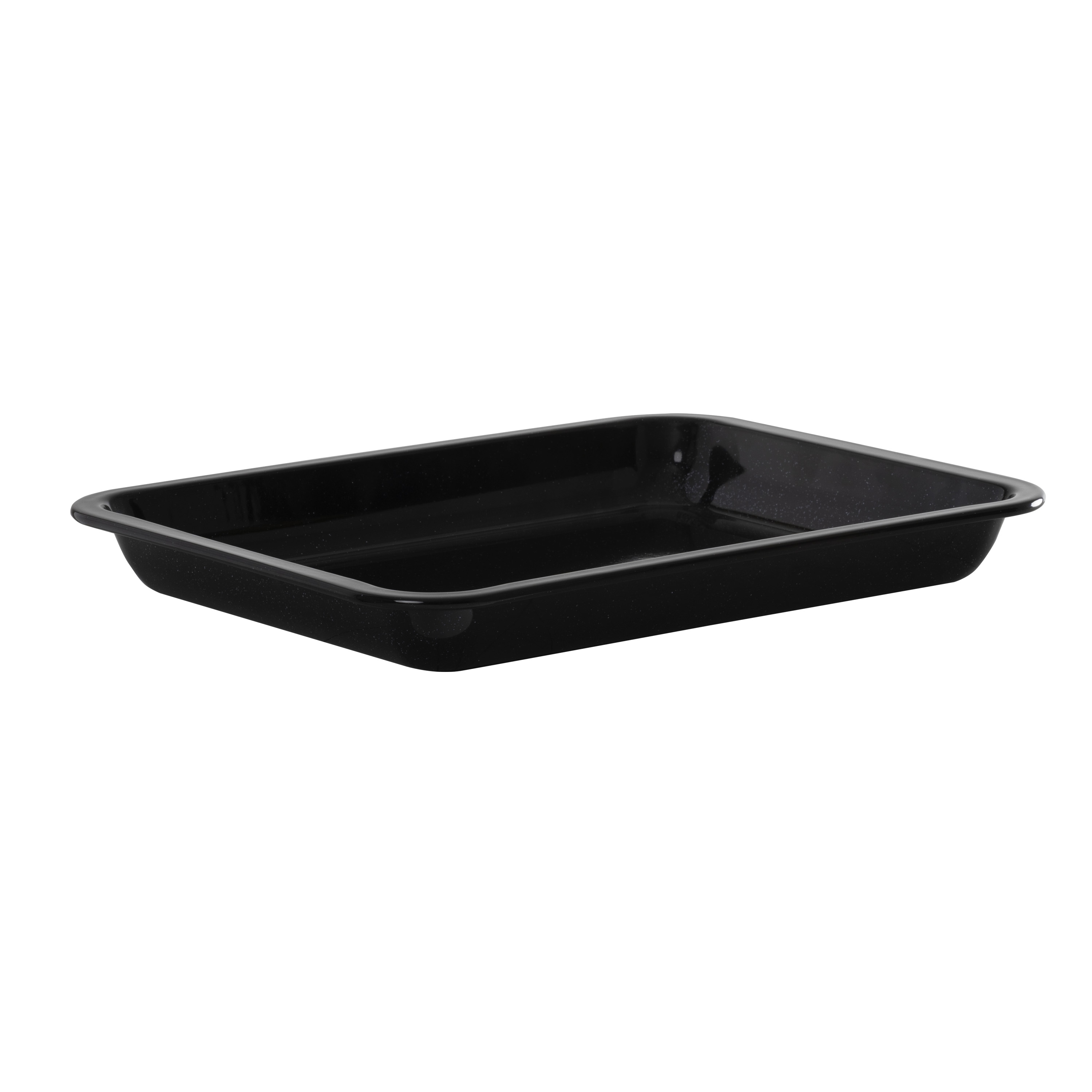 BetterWare PFAS-Free Classic Enamel 35cm Deep Tray Heavy Duty Carbon Steel Tray with Vitreous Enamel Coating Easy Clean Bakeware for Large Roasts, Las
