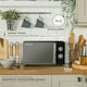 image 2 of Russell Hobbs RHMM715B Manual Microwave 17 Litre 700W Honeycomb Pattern Black