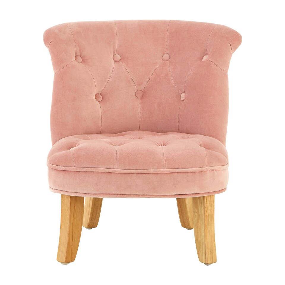 image 1 of Premier Kids Chair, Comfortable Seating Indoor Chair, Easy to Clean Bedroom Chair, Adjustable Velvet Chair