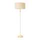 image 1 of ValueLights Maggie Gold Candlestick Floor Lamp Beige Gold Shade | Cream