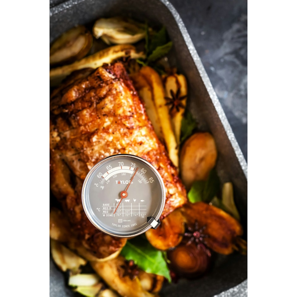image 1 of Taylor Leave-In Meat Thermometer Stainless Steel