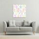 image 2 of Multi Colour Leaves Illustration (Canvas Print) 61 x 61 x 4cm