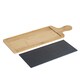 image 4 of Argon Tableware Bamboo Slate Serving Paddles - 44.5 x 14.5cm - Pack of 2 | Grey | Grey
