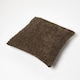 image 5 of Homescapes Sofia Pleated Brown Velvet Cushion - 45 x 45 cm | Brown | 45 x 45 cm | 1