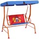 image 1 of Outsunny 2 Seater Kids Swing Chair, Cowboy Themed with Adjustable Canopy
