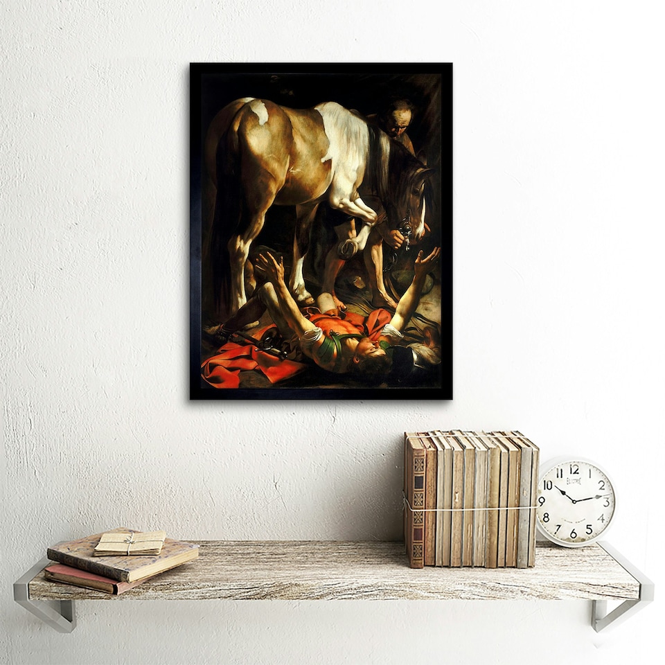 image 1 of Conversion On The Way To Damascus Caravaggio Framed Wall Art Print
