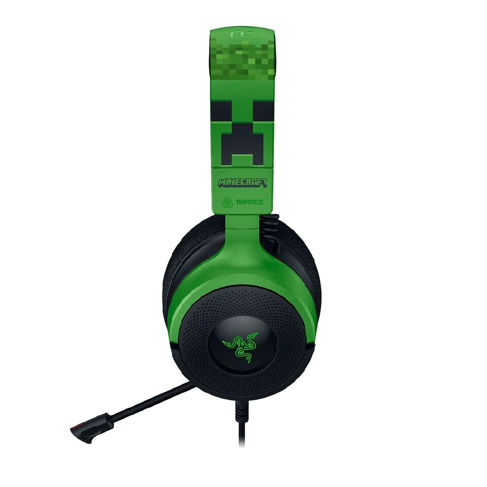 image 1 of Razer Kraken V4 X - Minecraft Edition Wired Gaming Headset 7.1