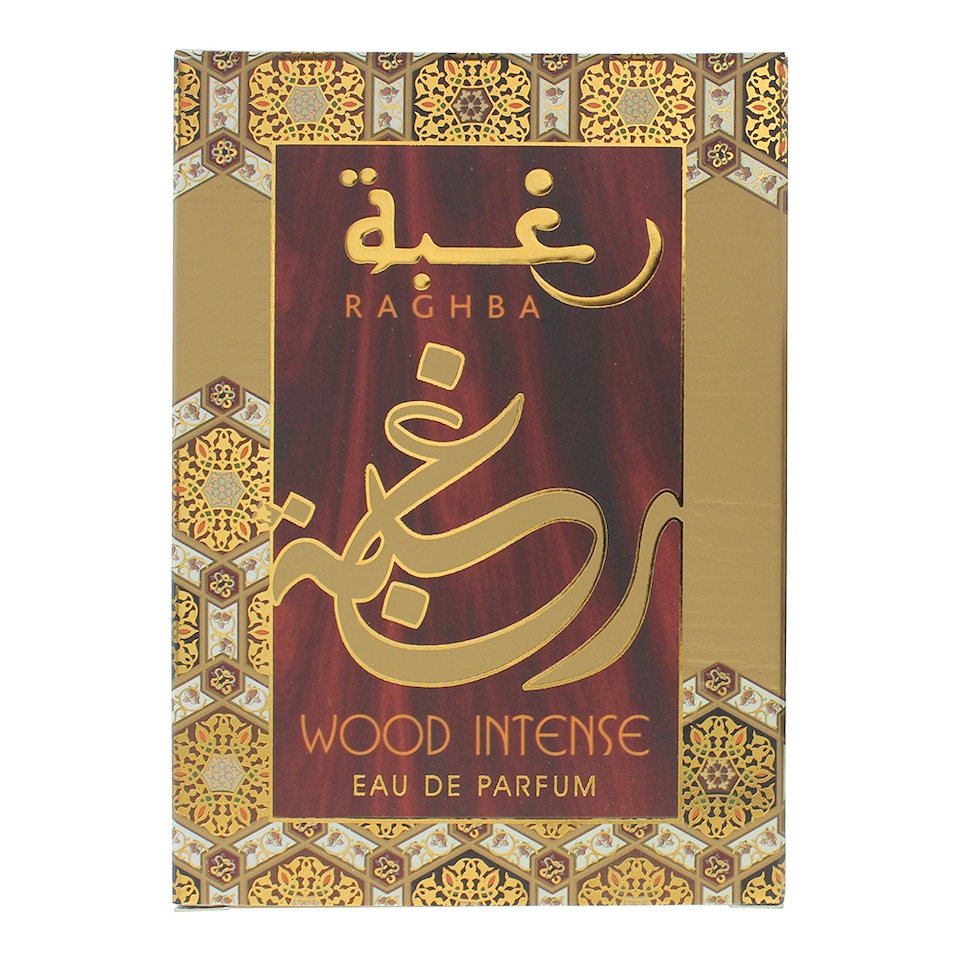 image 1 of Lattafa Raghba Wood Intense Eau de Parfum 100ml Spray for Him