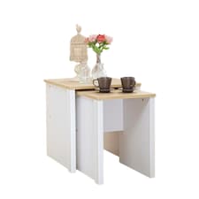 Wooden Nest of Tables In White