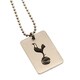 image 1 of Tottenham Hotspur FC Crest Dog Tag And Chain - Chrome/Black - One Size