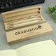 image 3 of Personalised Graduation Wooden Pen and Pencil Set
