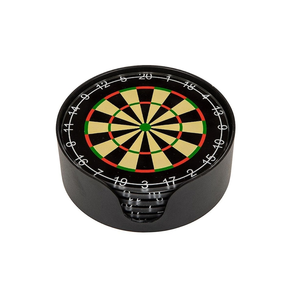Joe Davies Set of 6 Dart Board Inspired Coasters