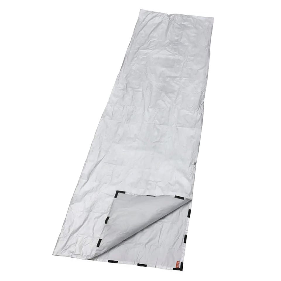 image 1 of Thermal Bivvy with Whistle - Survival Emergency Shelter & Sleeping Bag | Grey | Grey | One Size | 1