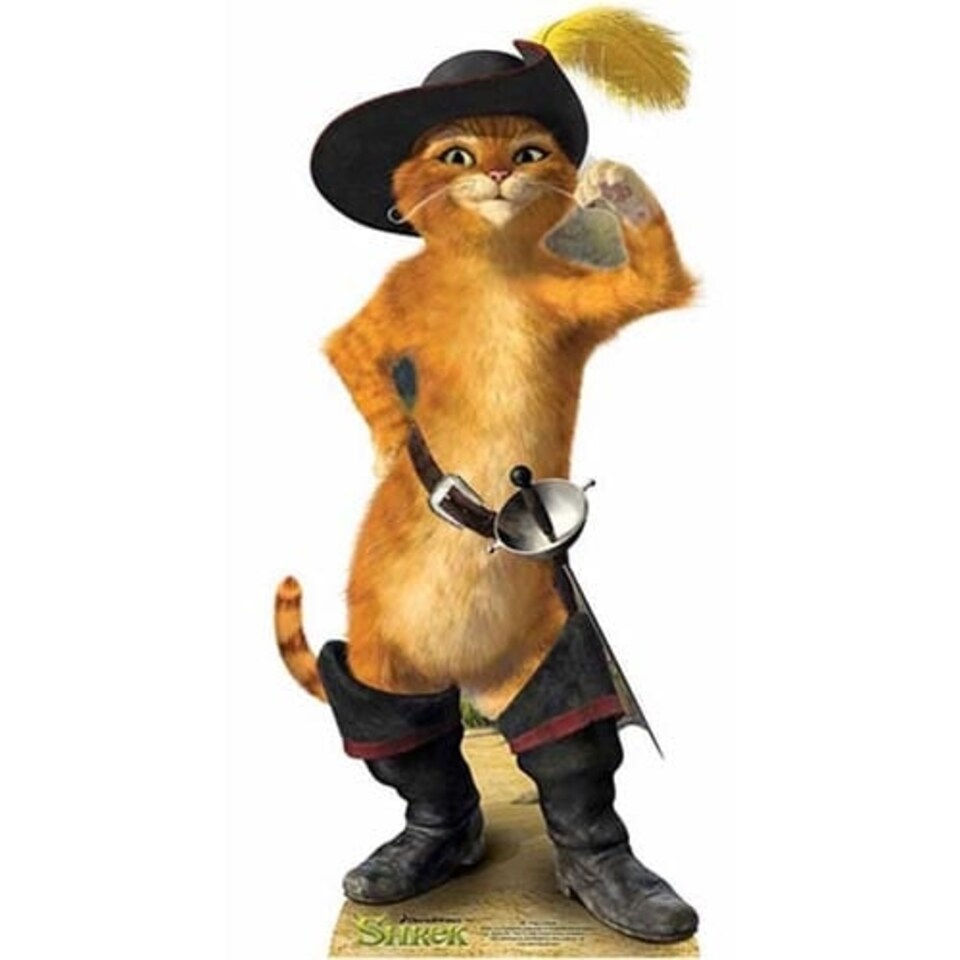 Shrek - Puss In Boots Cardboard Cutout - 91cm