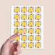 image 2 of Building Blocks Design 40mm Square Sticker sheet of 24