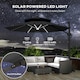 image 3 of Outsunny 3m Cantilever Parasol Solar Lights Power Bank Base 360° Spin Dark Grey