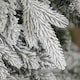 image 9 of HOMCOM 7ft Pencil Artificial Christmas Tree, Snow Flocked mas Tree with Downswept Branches and 800 Tips, Auto Open, Steel Base, Holiday Decoration for Home Office, Green