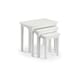 image 2 of Stylish Pure White Nest of Tables | White | White
