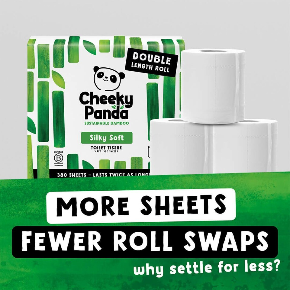 image 1 of Double-Length Bamboo Toilet Paper White | Size: 48 Rolls