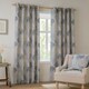 image 1 of Wylder Ophelia Floral Jacquard Room Darkening Eyelet Curtain Pair Wedgewood (W)229cmx (D)137cm | Multi | Wedgewood | One Size