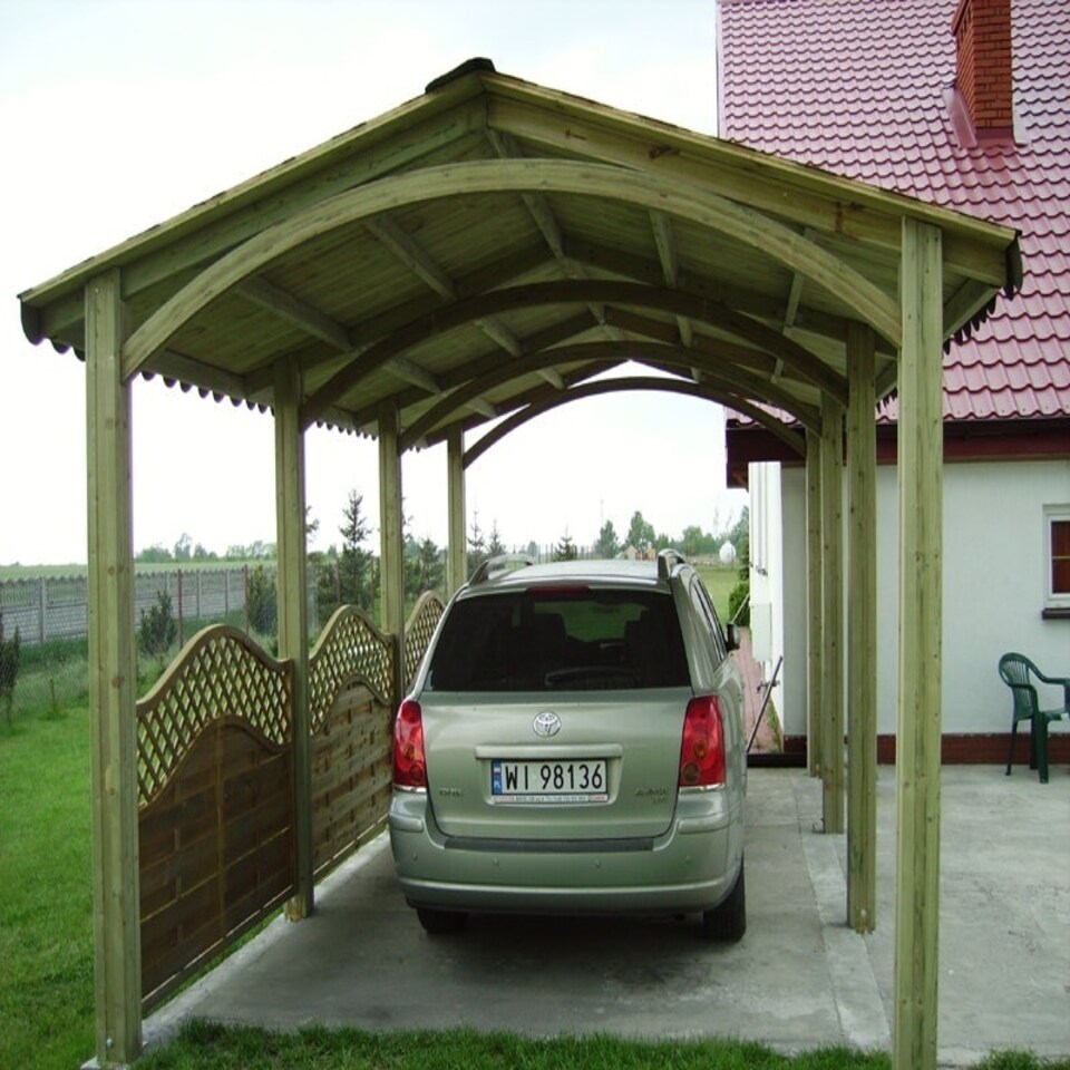 image 1 of Alaska Carport - Pressure Treated Timber - L610 x W288 x H290 cm Brown
