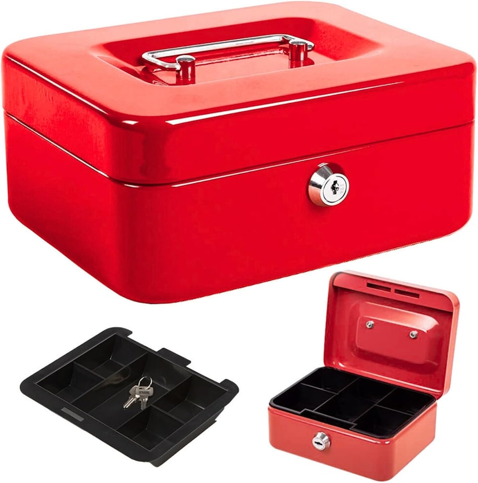 image 1 of Marco Paul 10'' Cash Box - Red