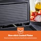 image 5 of GEEPAS Panini 2-Slice Sandwich Toasting Press & Grill 750W - Black