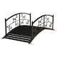 image 1 of Outsunny 1.2M Classic Arch Bridge for Ponds Creeks Streams Borders, Black