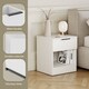 image 4 of Vida Designs Trega 1 Drawer Bedside Chest Bedroom Storage Unit - (H) 41cm x (W) 39cm x (D) 28cm - White