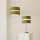 image 7 of ValueLights Sophia Small Olive 2 Tier Ceiling Light Shade | Green
