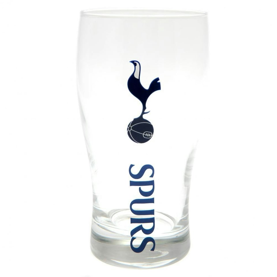image 1 of Tottenham Hotspur FC Tulip Pint Glass - Clear - One Size