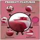 image 2 of VELVETIO Urban Ombre Duvet Cover Set Reversible Polycotton Easy Care Beddings Pink | Single