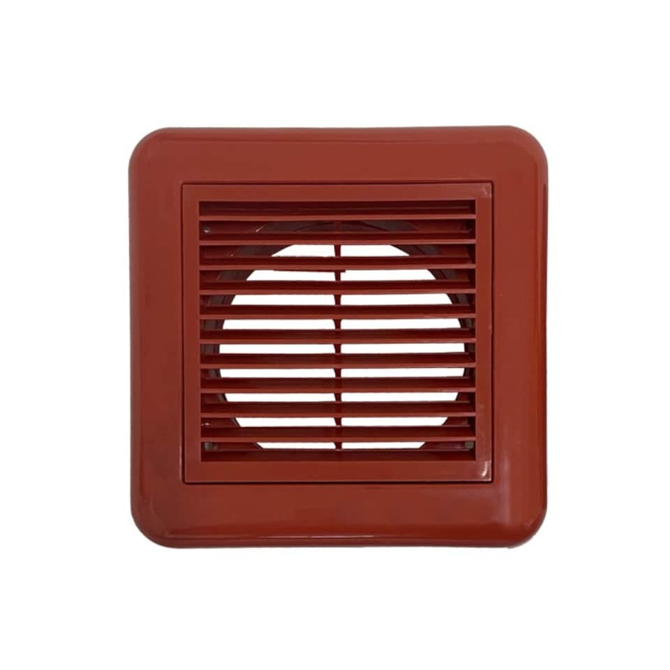 image 1 of Securlec Plastic Louvre Vent | Orange | Terracotta | 1