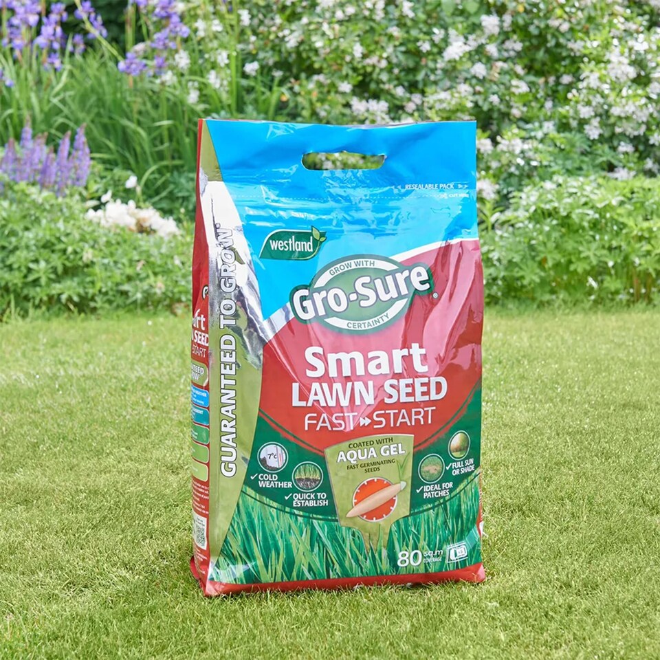 image 1 of GroSure Smart Lawn Seed Fast Start  Aqua Gel Coated, Germinates 40sqm